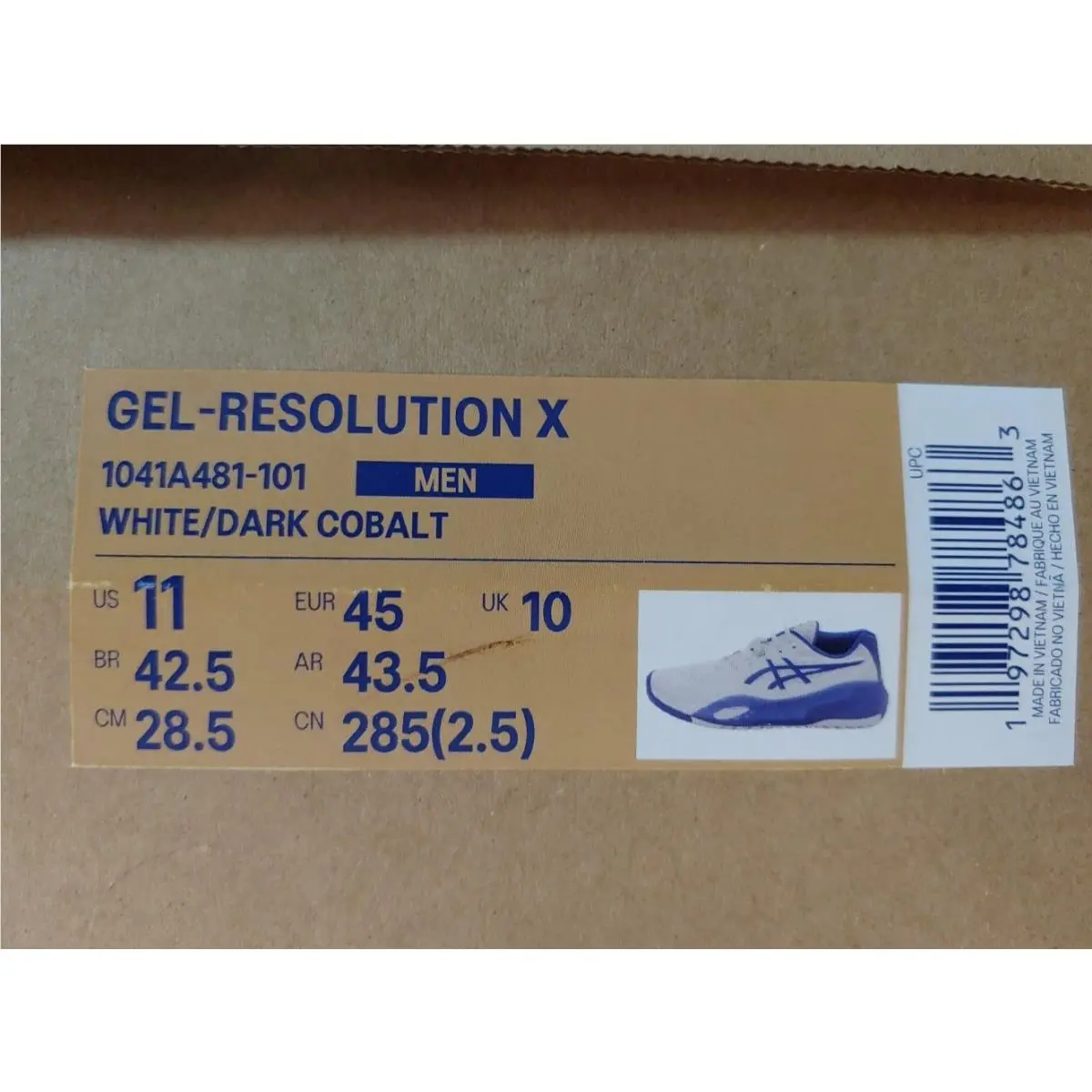Asics shoes - ASICS GEL-Resolution - 1041A481-101 - White/Dark Cobalt 5