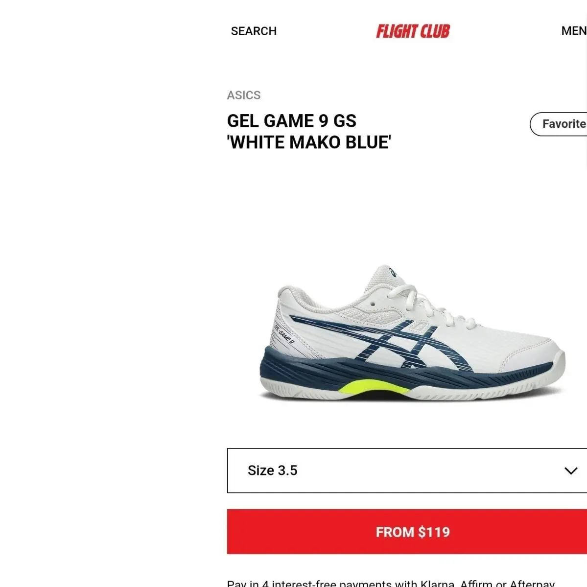 Asics shoes - Gel-Game 9 - White 8