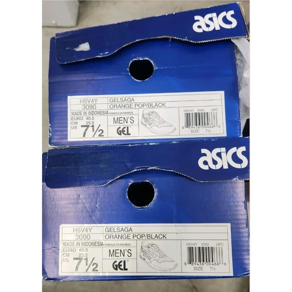 Asics shoes - ASICS Gel-Saga - H5V4Y-3090 - Black,Orange 4