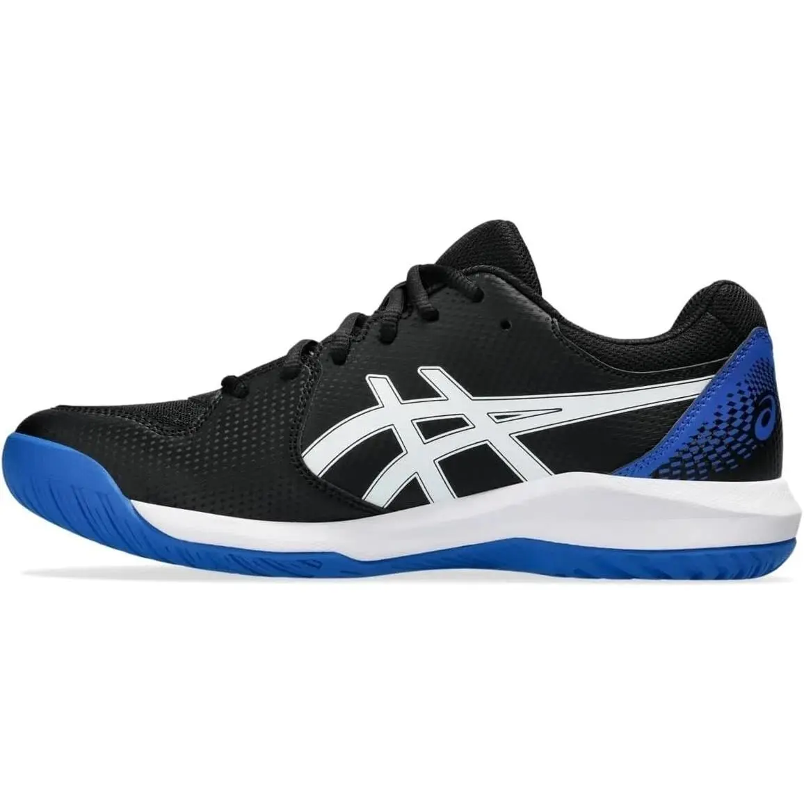 Asics shoes - Asics Gel Dedicate 8 Tennis Pickleball Shoes Black Tuna Blue Mens - Black, Manufacturer: Black/Tuna Blue 0