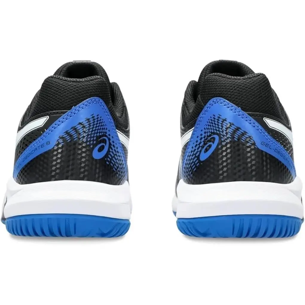 Asics shoes - Asics Gel Dedicate 8 Tennis Pickleball Shoes Black Tuna Blue Mens - Black, Manufacturer: Black/Tuna Blue 3