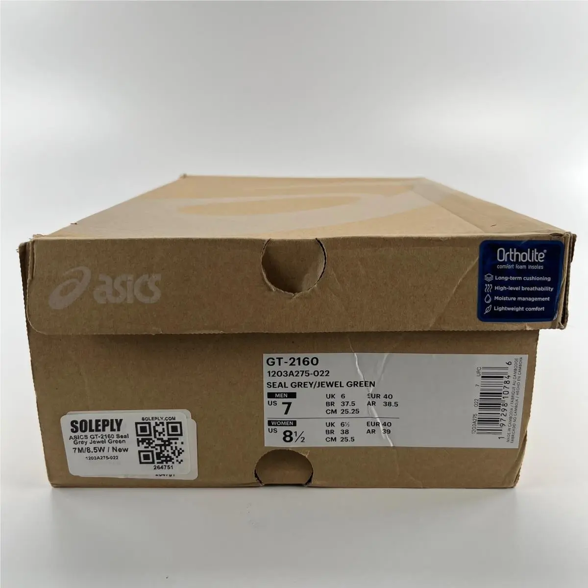 Asics shoes - GT-2160 - 1203A275-022 - Gray 6