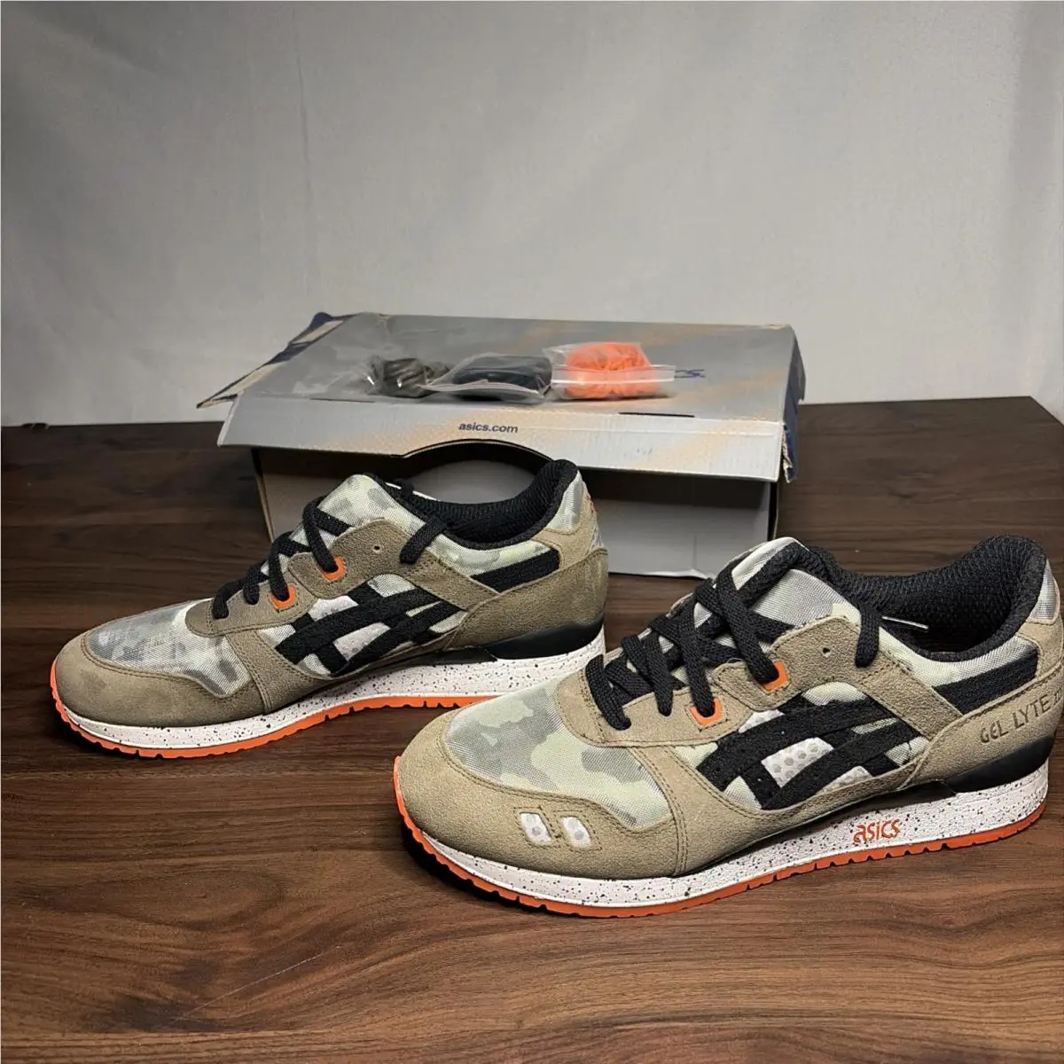 Asics shoes - Bait x ASICS Gel Lyte 3 - h43kk-8090 - Green, Manufacturer: Dark Olive/Black 1