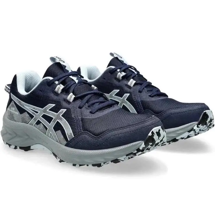 Womens Size 6.5-ASICS Gel-venture 10 Midnight Gravel Navy Trail Hiking Sneakers