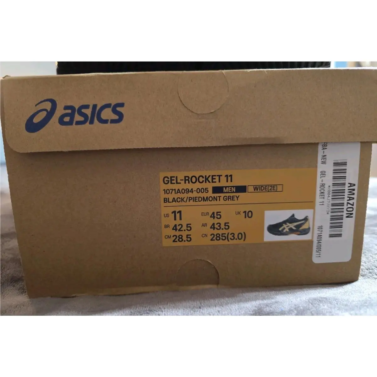 Asics shoes - ASICS GEL-Rocket - 1071A094-005 - Black/Piedmont Grey 0