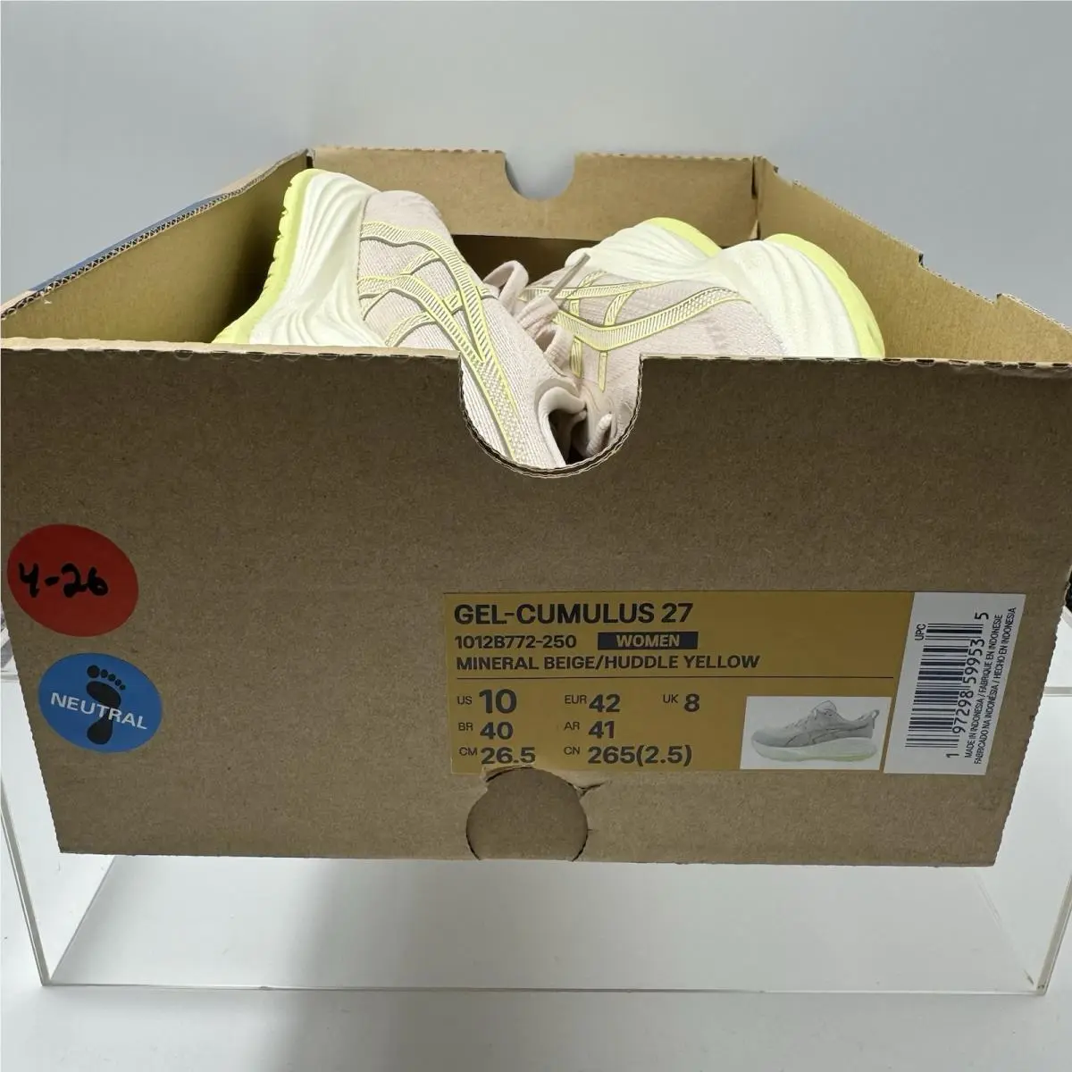 Asics shoes - Asics Gel-Cumulus 27 - 1012B772-250 - Beige 6