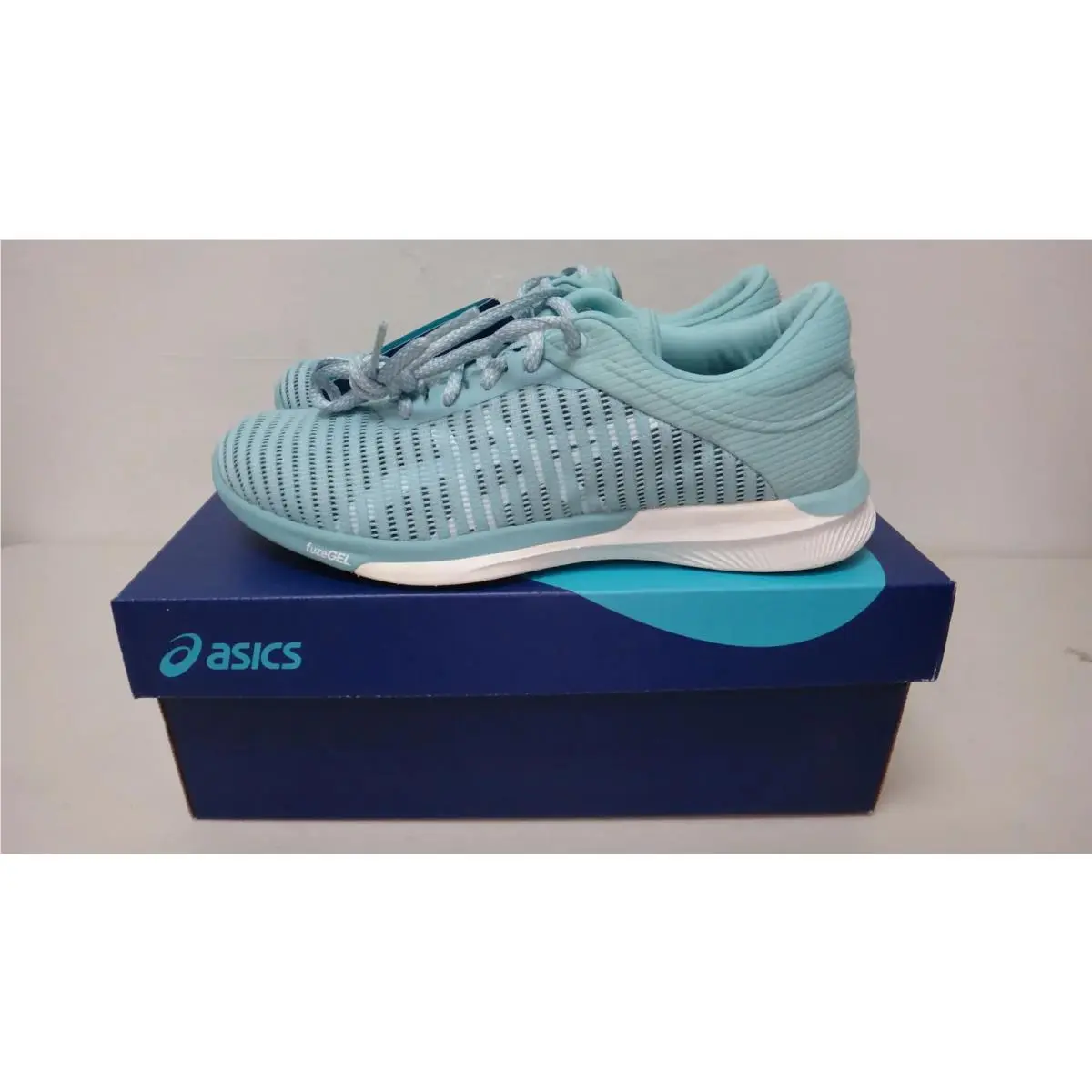 Asics Fuzex Rush Adapt Womens 6 Porcelain Blue Running Shoes T885N 1401