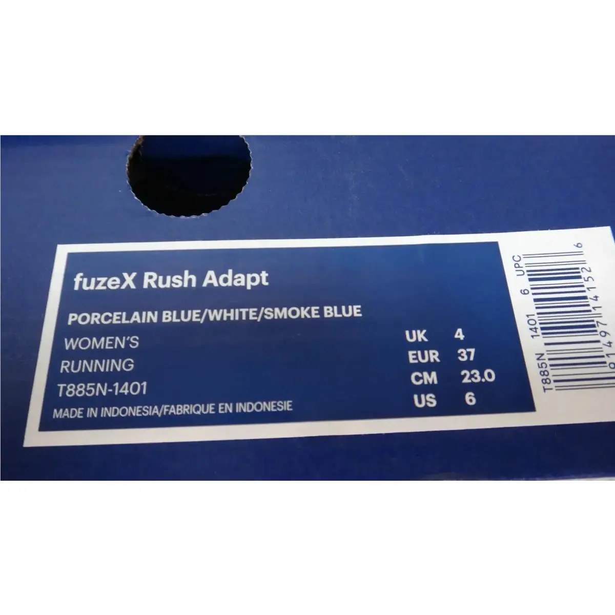 Asics shoes - ASICS FuzeX Rush Adapt - FuzeX Rush Adapt - T885N-1401 - Porcelain Blue White Smoke Blue 2