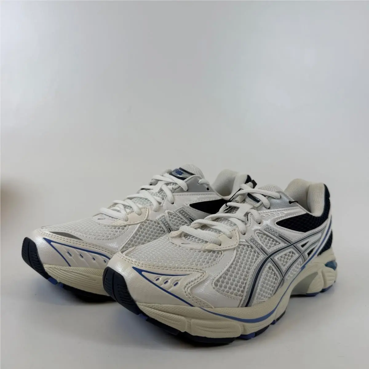 Asics GT-2160 White Piedmont Grey Blue Running Shoes 1203A275-105 Mens Size 8