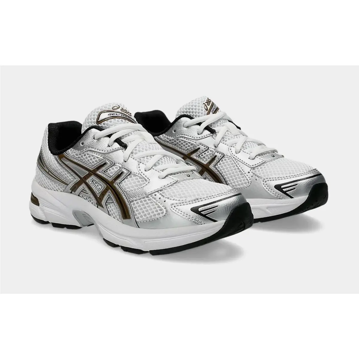 Asics Gel-1130 Glacier Grey Pure Silver GS Women`s Sports Sneaker Kids 5.5