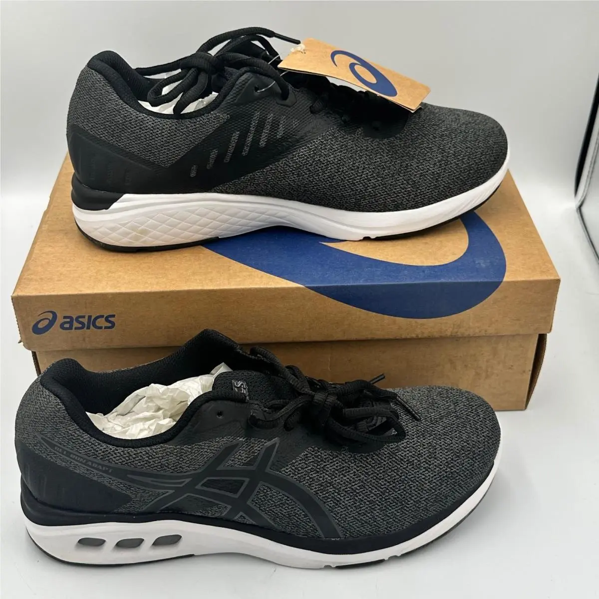 Asics Gel-run Adapt Mens 9 Black Running Shoes 1011B786-001 Sneakers