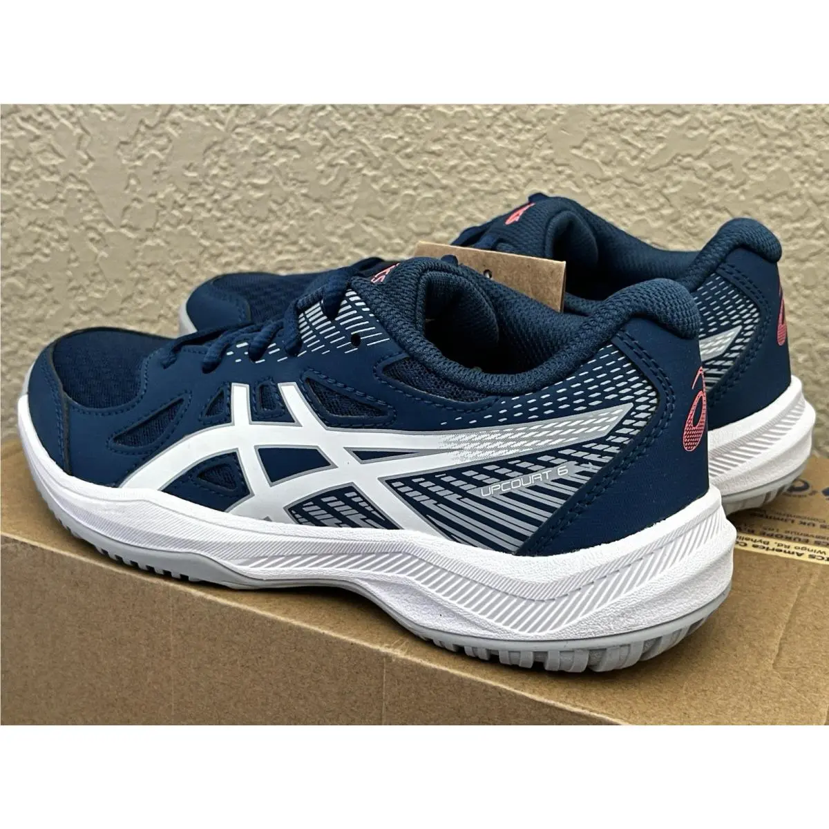 Asics shoes - Asics Youth Tennis Shoes “Upcourt 6 Grade Shoes” - Blue 3