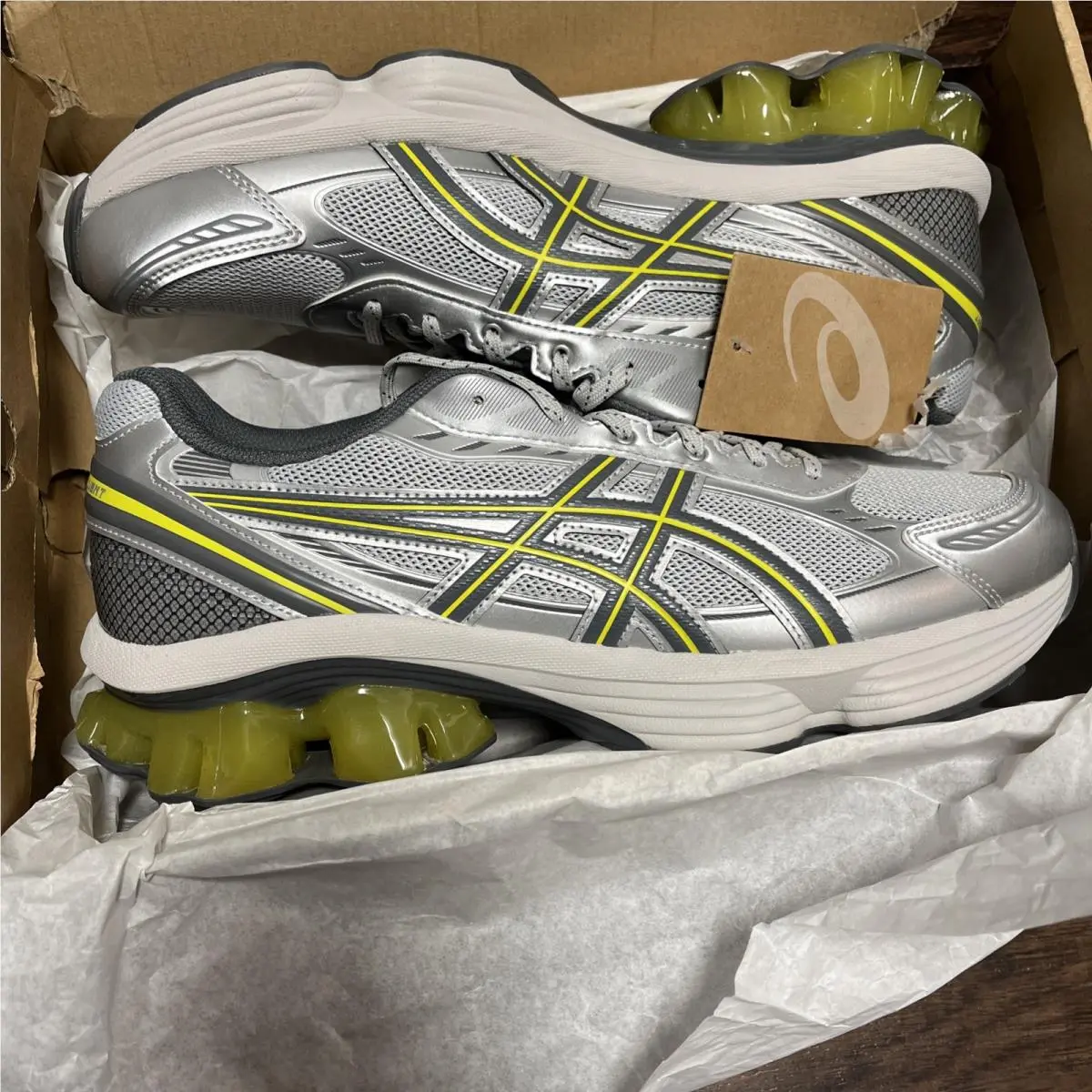Asics Gel-kinetic Fluent Running Shoes Mens 12 Glacier Gray Steel Gray 1203A591