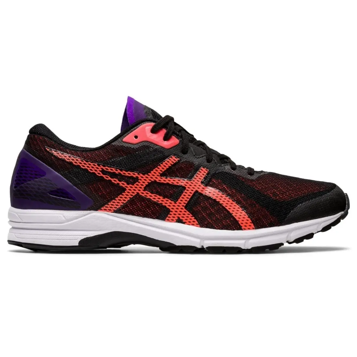 Size 9 - Asics Men`s Heatracer 2 Running Shoes Black/flash Coral 1011A798-001