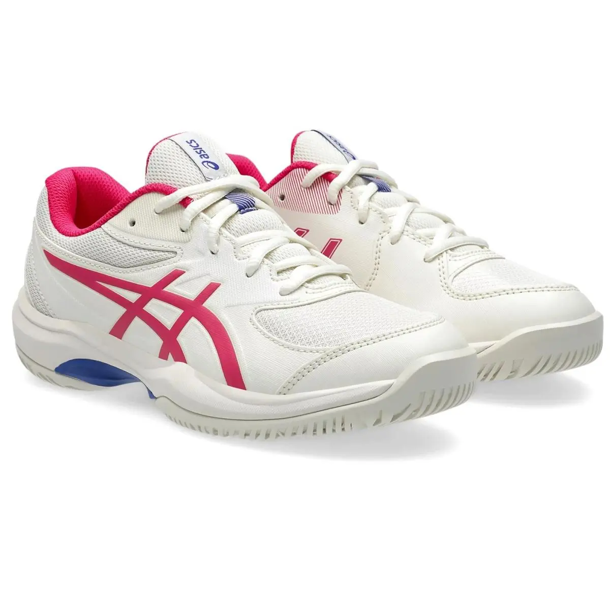 Asics Kids Gel-game Grade School Athletic Shoes US 4 White Pink Tennis Court