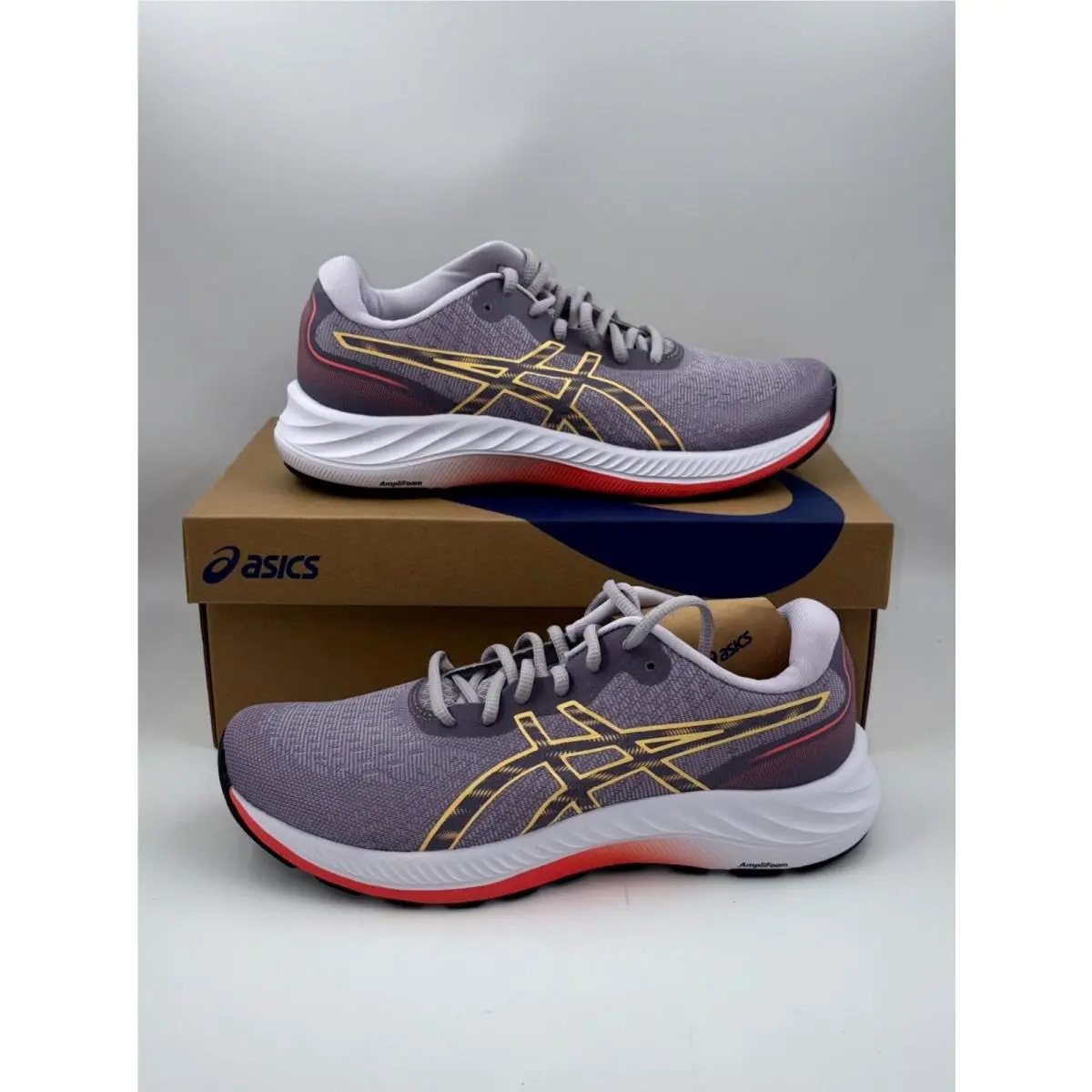 Asics Gel-excite 9 Women`s Sneakers 8 Pale Lavender Running Shoes 1012B182-501