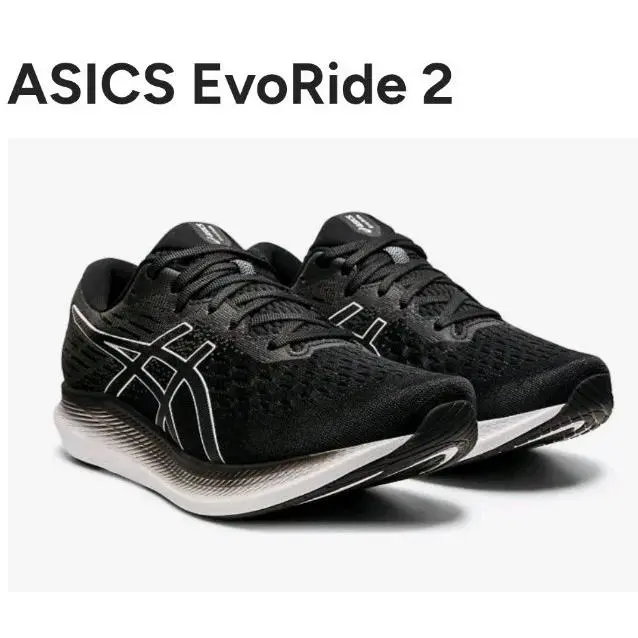 Asics Evoride 2 Men`s Running Shoes Black Size 10 US