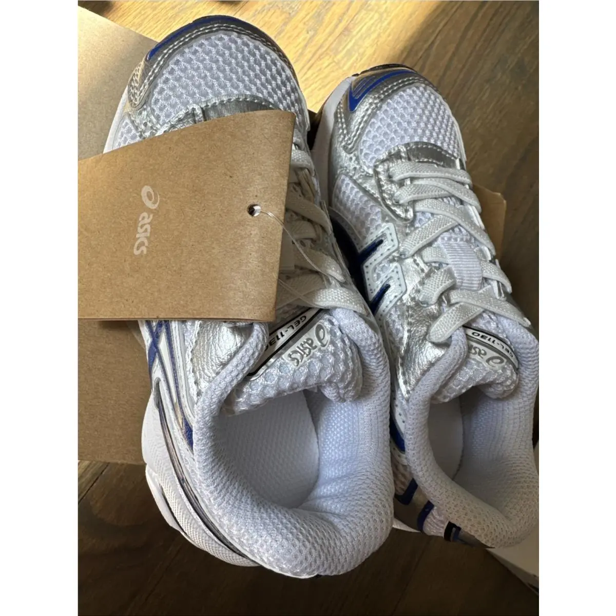 Asics shoes - White/Blue (UPC: 0197298810005) 1