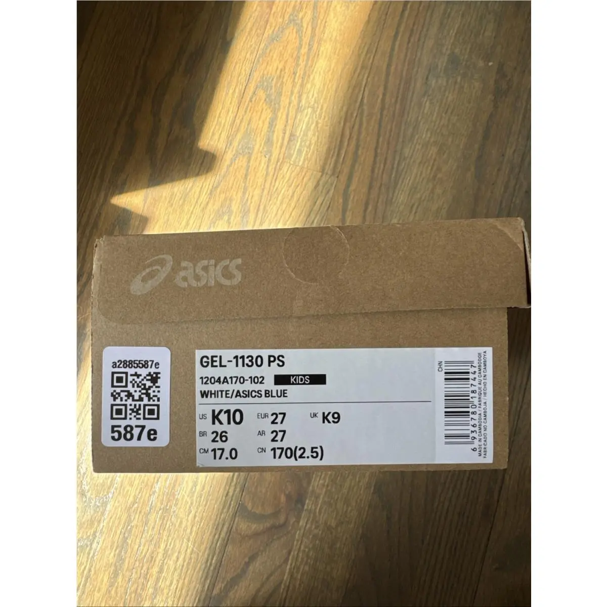 Asics shoes - White/Blue (UPC: 0197298810005) 3