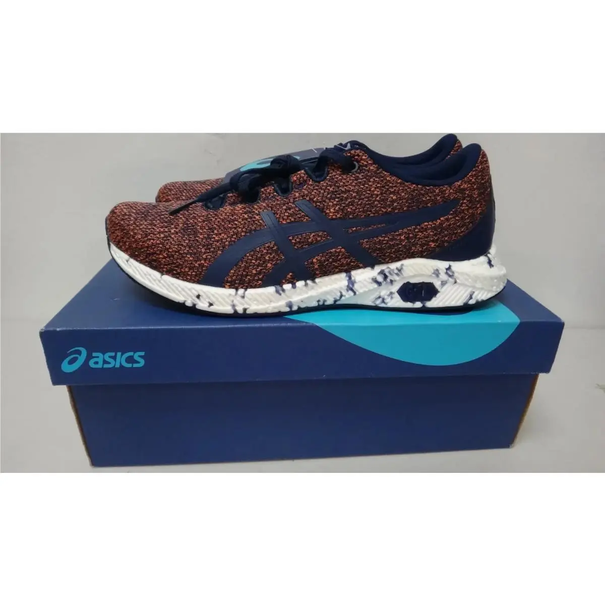 Asics Hypergel YU Men`s 9 Peacoat Knit Running Sneakers 1021A065 400 Neat
