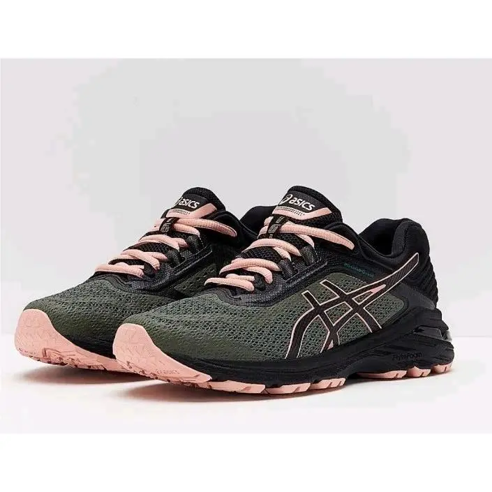 Asics GT 2000 T8A7N Trail Running Sneakers Shoes Green Black Women`s Size 6.5