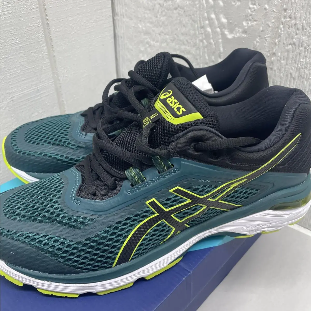 Asics Gt-2000 6 Mens 10 Running Trainers T805N-300 Shoes Everglade/black