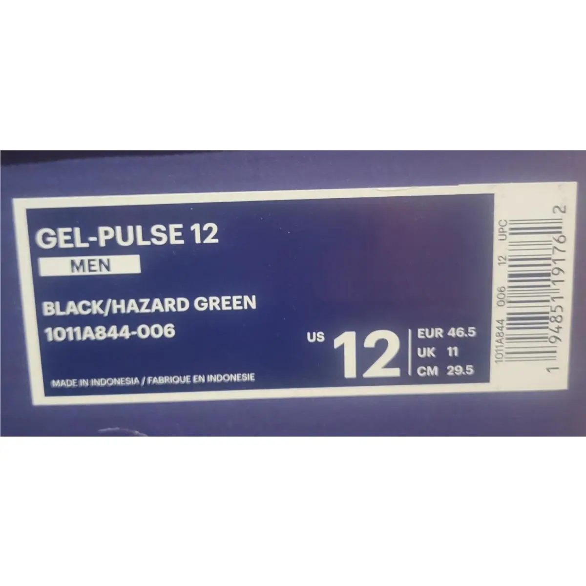 Asics shoes - 1011A844 - 1011A844-006 - Black (UPC: 194851191762) 6