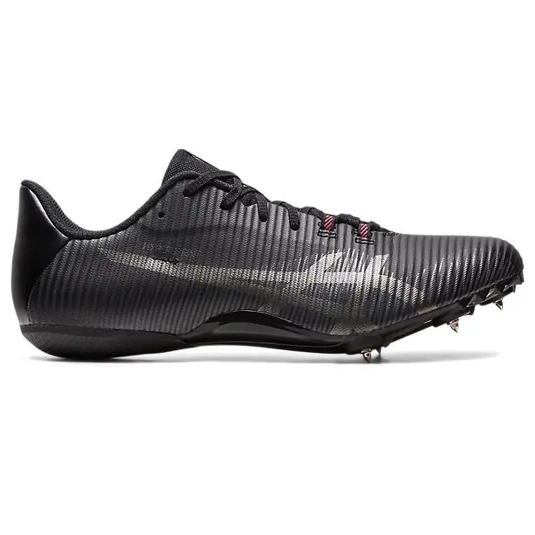 Asics Men`s 13 Hypersprint 8 Track and Field Shoes Black Gunmetal w Box