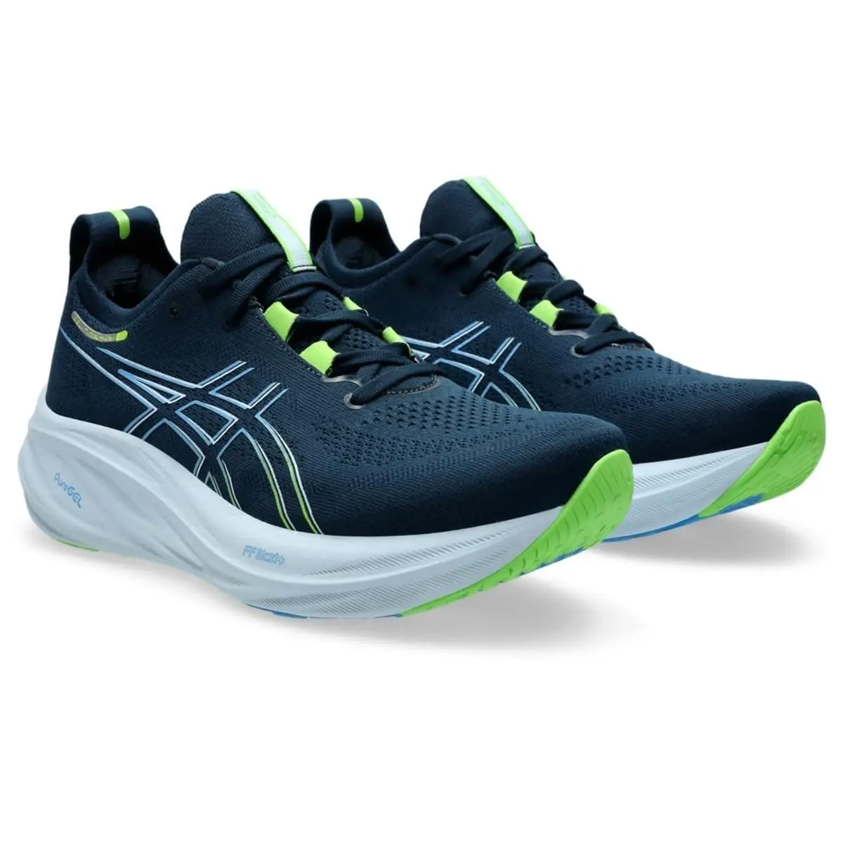 Asics shoes - ASICS GEL-Nimbus 26 - 1011B794400 - French Blue/Electric Lime 2