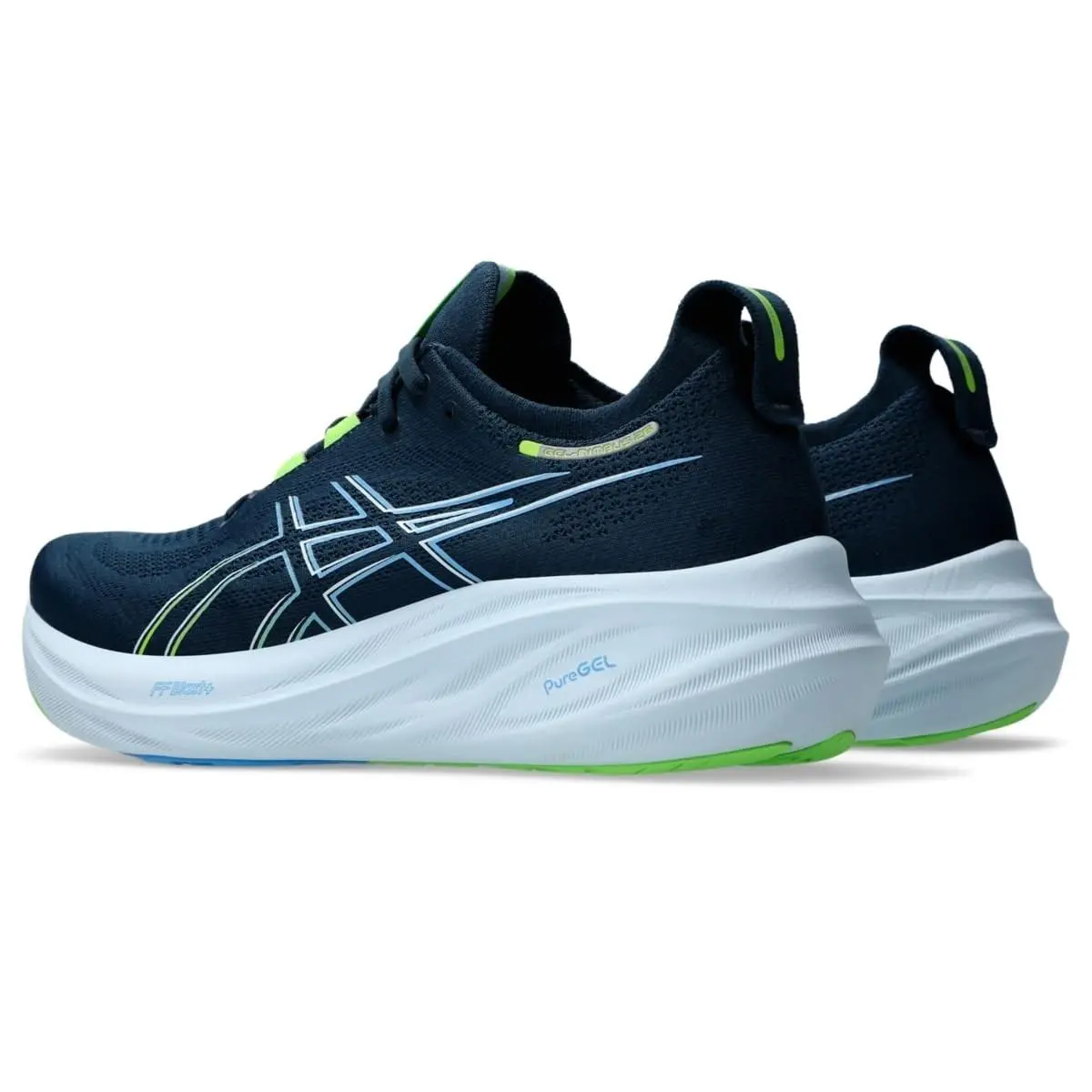 Asics shoes - ASICS GEL-Nimbus 26 - 1011B794400 - French Blue/Electric Lime 3