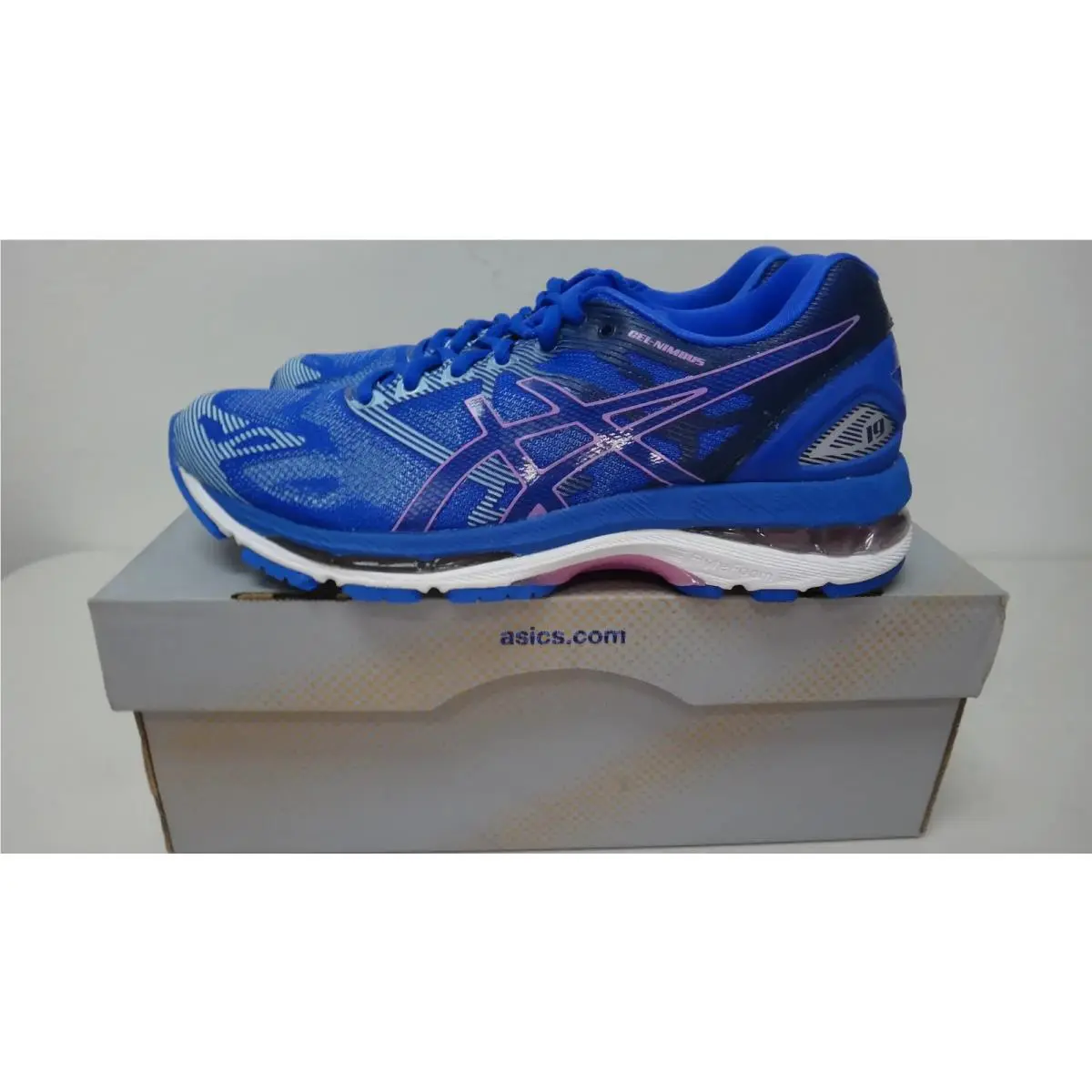 Asics Gel Nimbus 19 Women`s Running Shoes Size 6 Blue Purple Violet Running