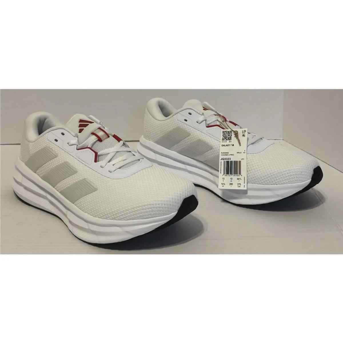 Galaxy 7 Men’s Running Shoes White/red Mens Size 10.5 US JQ3323 by Adidas