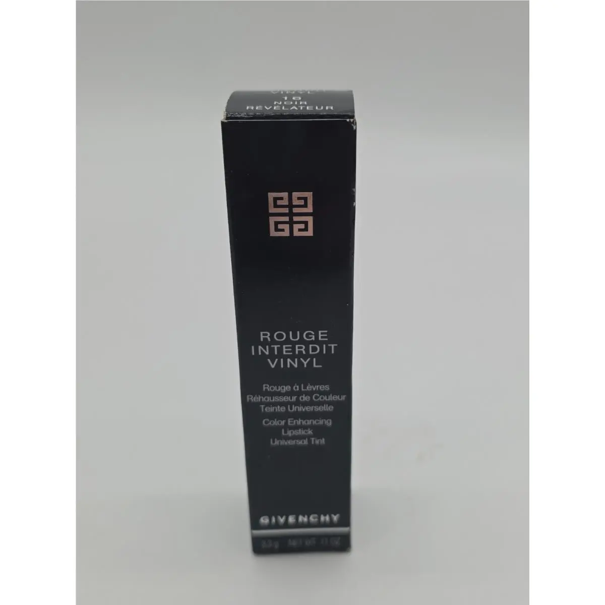 Givenchy Rouge Interdit Vinyl Color Enhancing Lipstick n16 Noir Revelateur