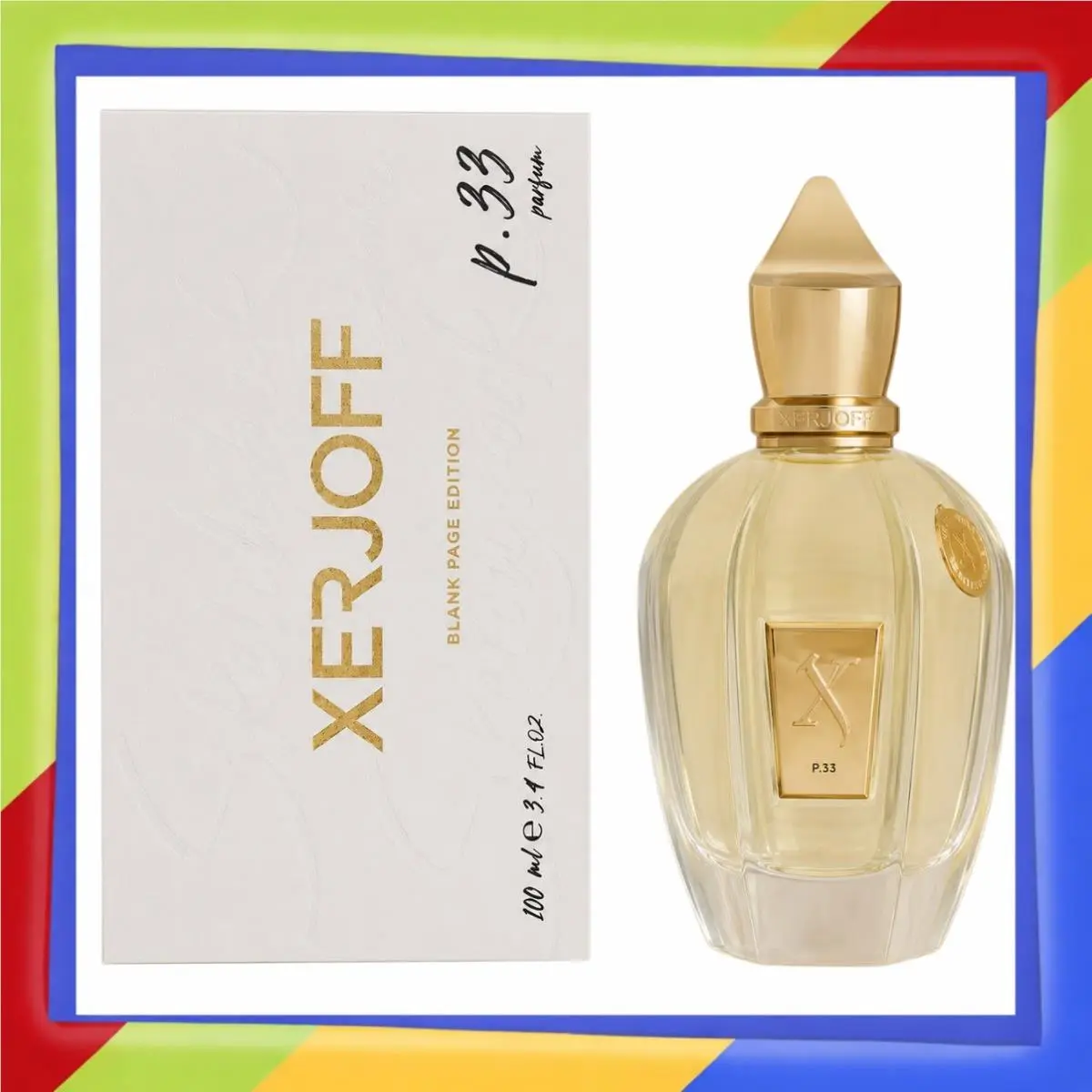 Xerjoff - Sketchbook P.33 Blank Page - Parfum - 3.4oz -nib