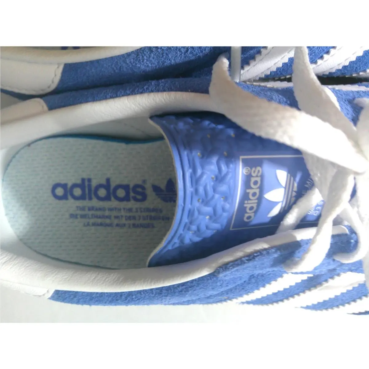 Adidas shoes - adidas Gazelle - Gazelle - HQ8717 - Blue, Manufacturer: Blue Fusion/Footwear White/Gold Metallic 5