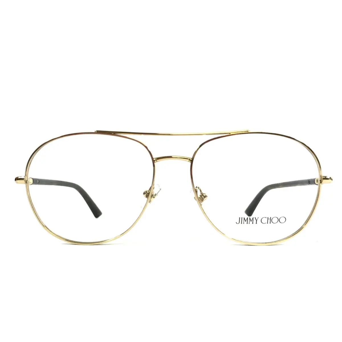 Eyeglasses Frame JC2021 3017 Pale Gold Tortoise Aviator 56-15-145 by Jimmy Choo