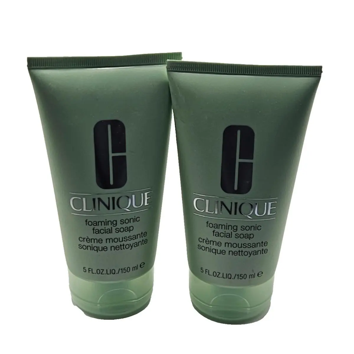 2 Clinique Foaming Sonic Facial Soap 5 oz / 150 mL Full Size