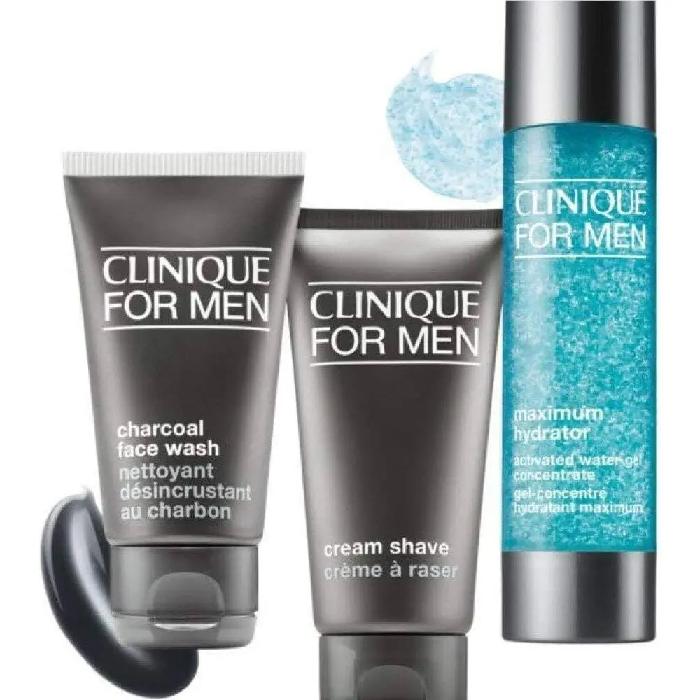 Clinique For Men: Daily Intense Hydration Set Cleanse • Shave • Hydrate