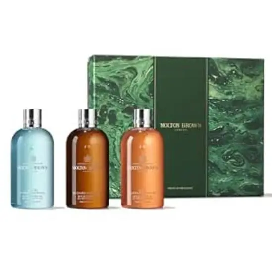 3pk Molton Brown Woody Aromatic Gift Set Shower Gel Luxury