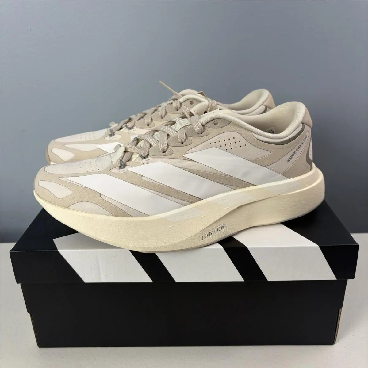 Adidas shoes - Adidas Adizero EVO SL EXO Suede - KI2687 - Beige 1
