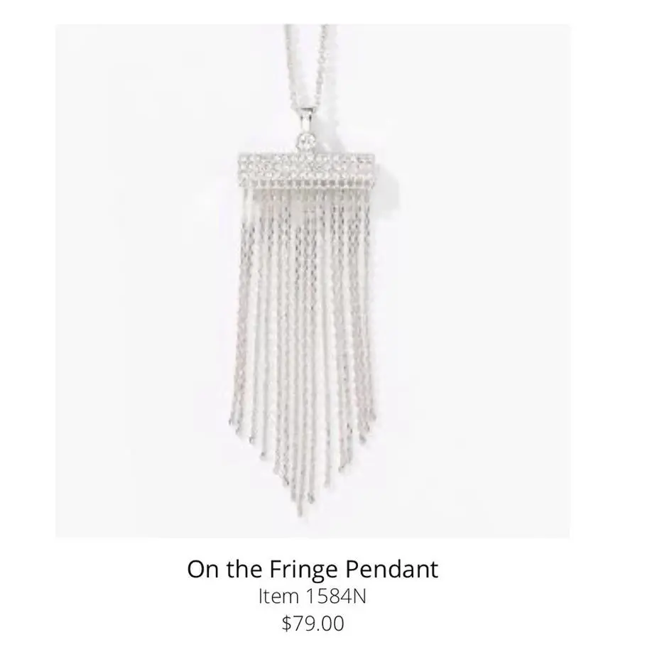 Touchstone Crystal by Swarovski On The Fringe Necklace-on Sale+ships Free