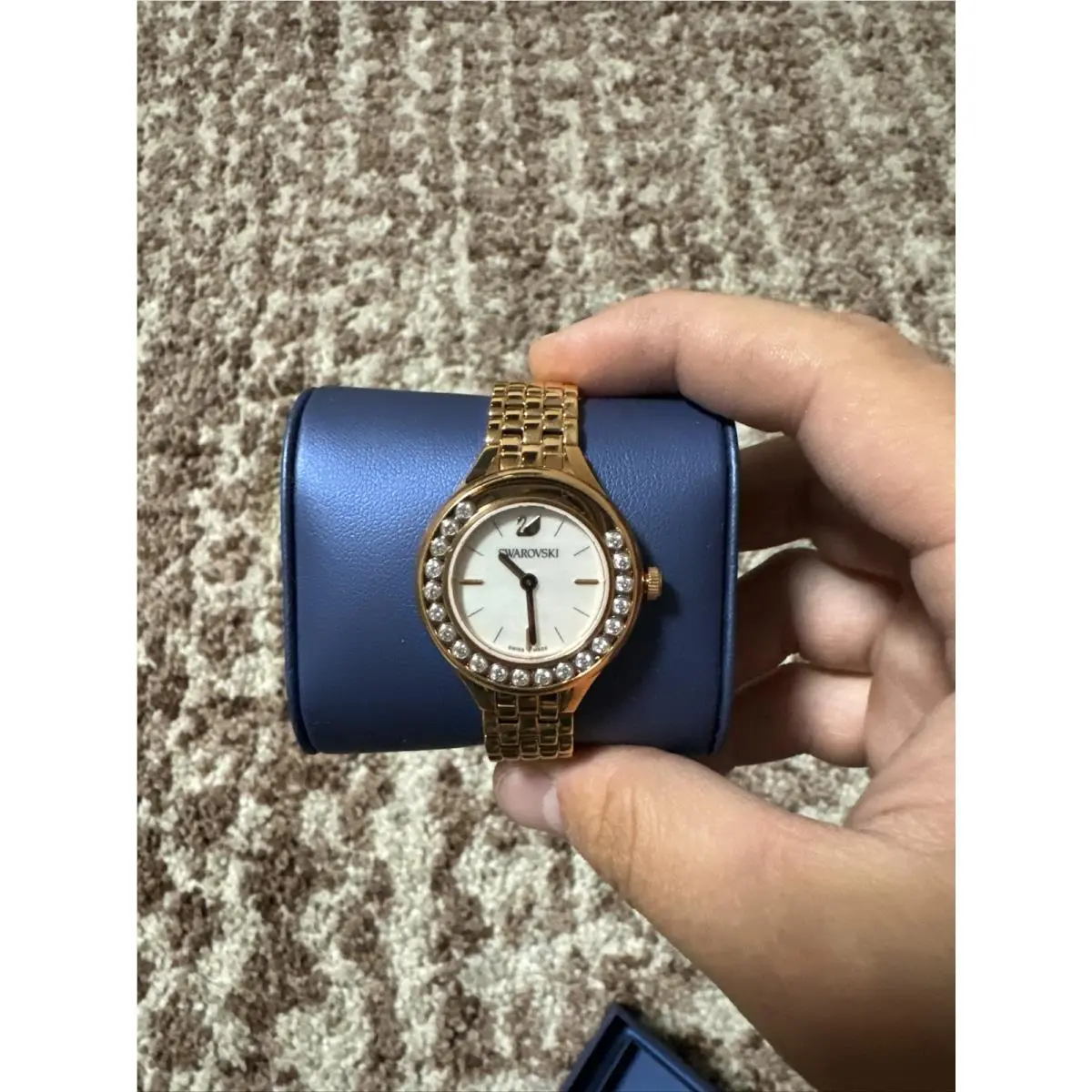 Swarovski Lovely Crystals Mini Rose Gold Tone Ladies Watch 5261496
