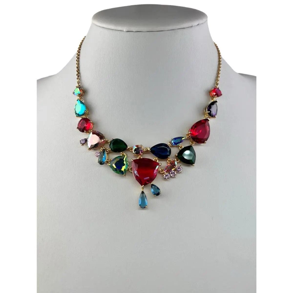 Shine Me Up Necklace Gold Tone Multicolor 16 + by Kate Spade