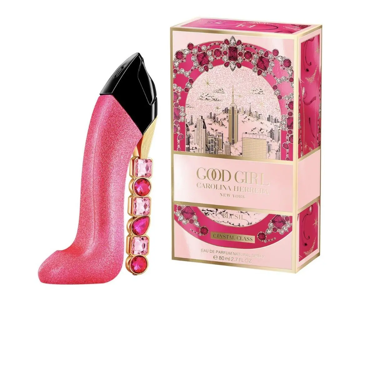 Good Girl Blush Crystal Glass Edp 2.7oz 80ml Women by Carolina Herrera