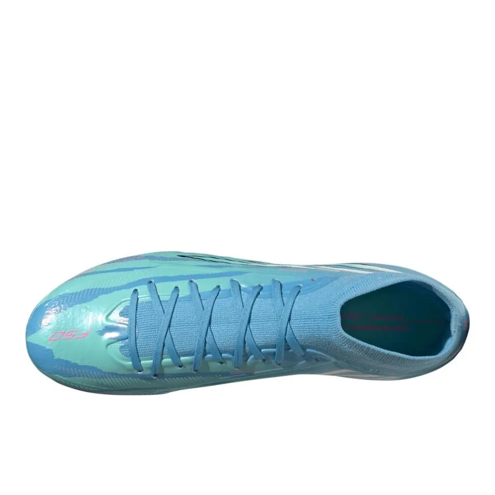 Adidas shoes - adidas F50 Sparkfusion Pro Mid Cut Firm Ground  Artificial Grass - SB1158-LA4045 - Blue 2