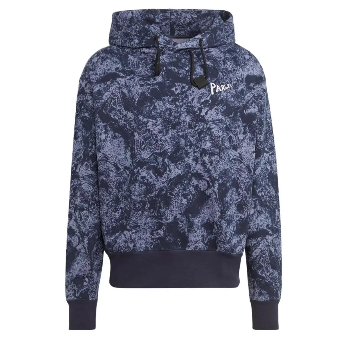X Parley Unisex Adicolor Hoodie Sweatshirt Abstract Print Blue Size M by Adidas