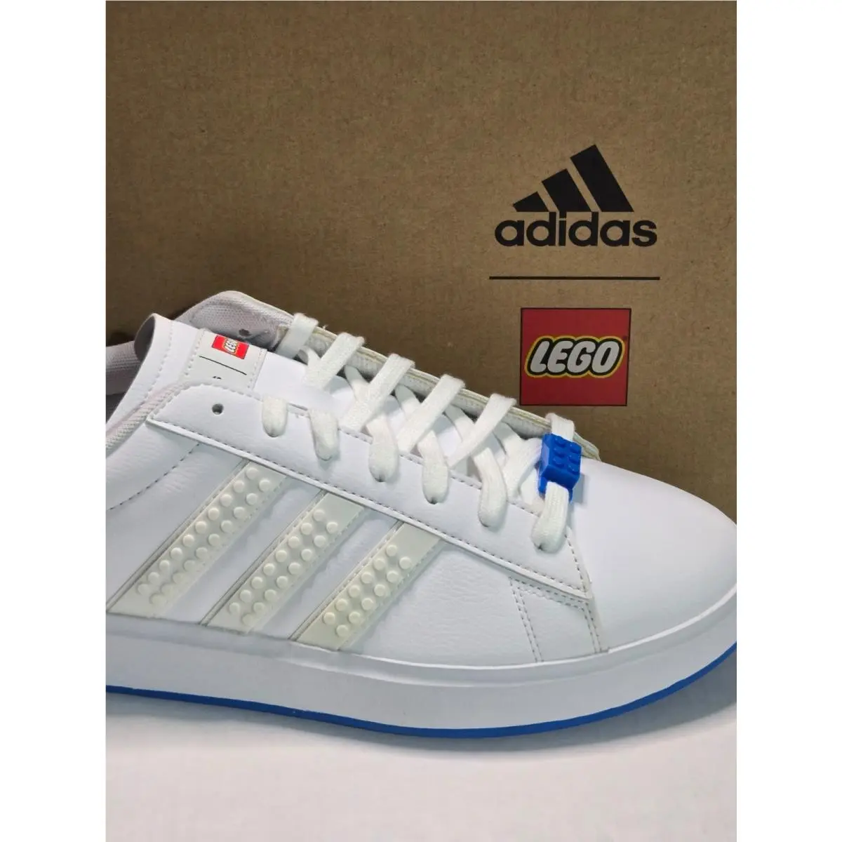 x Lego Grand Court 2.0 Sneakers Size 6.5 Men White/blue GW7178 by Adidas