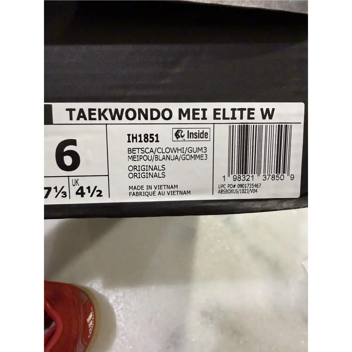 Adidas shoes - Taekwondo Mei Elite W - Taekwondo Mei Elite - Red 6