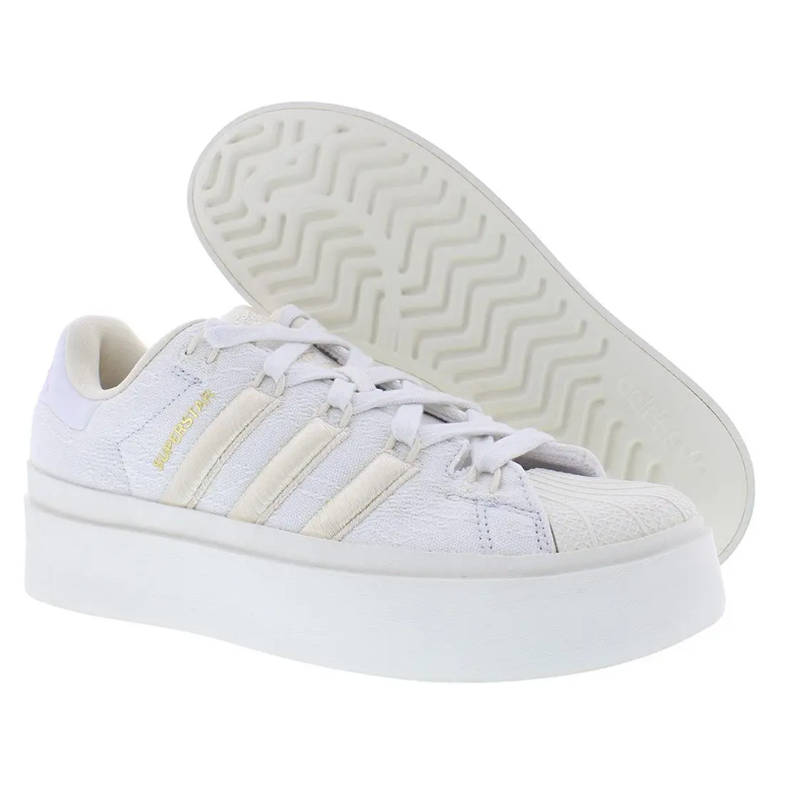 Adidas Superstar Bonega Platform Womens Shoes Size 7.5 Color: Crystal