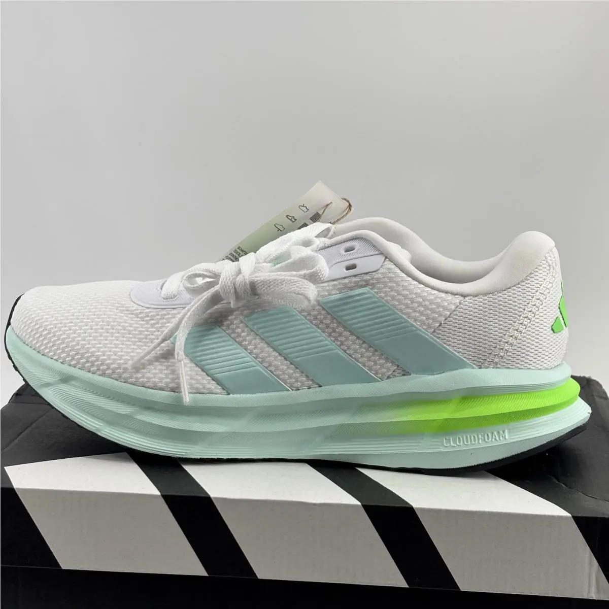 Galaxy 7 W Running Shoes Women Size 8 White Mint Lime JQ2610 by Adidas